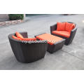 3pcs lalanje rattan aliminum chimango sofa